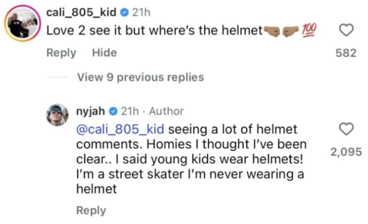 摔裂头骨后劝人戴头盔，自己却坚持不戴: Nyjah为何如此"双标"？-MadFuture 疯未来